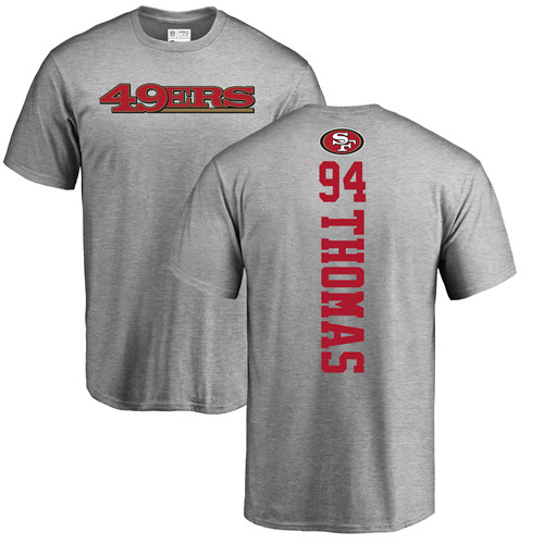 Men San Francisco 49ers Ash Solomon Thomas Backer #94 NFL T Shirt